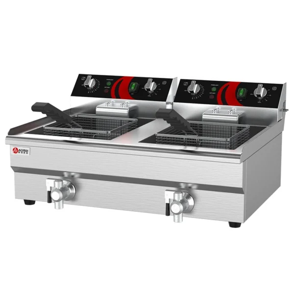 Electric Deep Fryer Stainless Steel Commercial Electric Fryer Commercial Household Chips Frying Pan French Fries Making Machine
