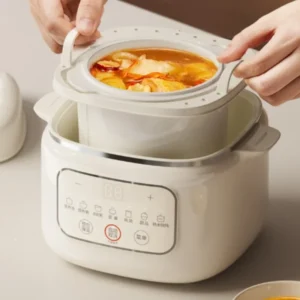 Joyoung Electric Stewpot-1L Mini Porcelain Soup Pot for Stewing and Cooking-DG10G-GD168