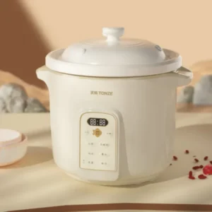 3L 4L 5L Electric Stewpot with White Ceramic Liner for Hotpot and Stewing 220V