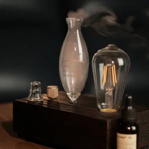 20ml Waterless Pure Essential Oil Diffuser Nebulizer Aromatherapy Diffuser Electric Wooden Glass Home Aroma Essential Diffusers
