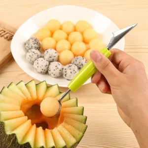 Dual Head Fruit Platter Carving Knife Kitchen Vegetable Carve Fruit Slicer Device Scoop Ballers Cutter Chop Gadgets Accessorie