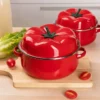 Enameled Saucepan Household Kitchen Cookware Cooking Noodle Stew Soup Boiling Water Pot