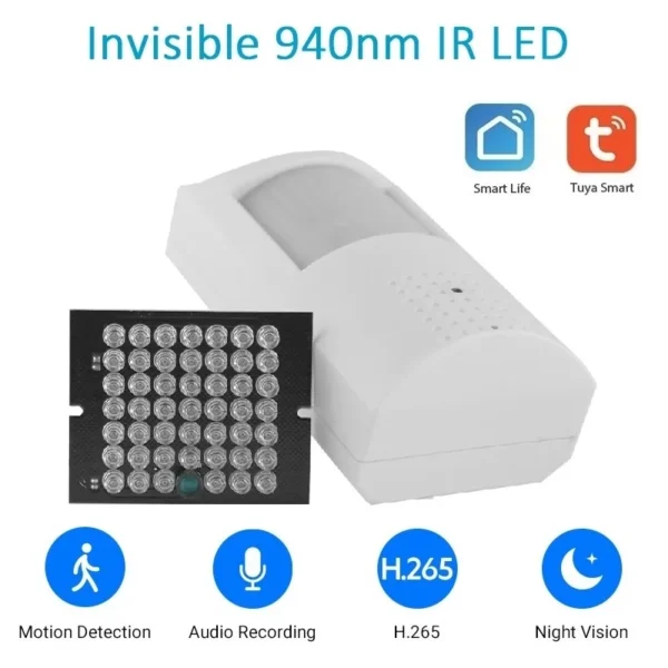 كاميرا Tuya Mini IP بدقة 2 ميجابكسل و5 ميجابكسل، صوت ثنائي الاتجاه، نمط PIR، مسجل أمان سري عبر شبكة WiFi، عدسة غير مرئية، مراقبة داخلية، رؤية ليلية