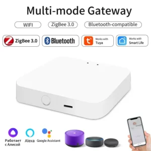 بوابة Tuya WiFi الذكية اللاسلكية متعددة الأوضاع ZigBee Bluetooth Gateway Hub Smart Life Voice Control تعمل مع Alexa Google Home