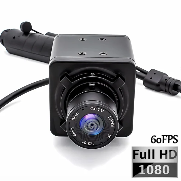 كاميرا IP WGWK بدقة 1080 بكسل و60 إطارًا في الثانية وعدسة بؤرية ثابتة POE48V لكاميرا CCTV للحماية الأمنية وكاميرا صناعية صغيرة للرؤية لمسافات طويلة