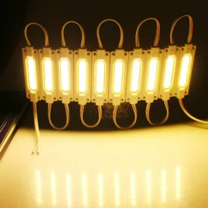 سلسلة مصابيح LED وحدة منزلية مضادة للكهرباء الساكنة COB DC 12 فولت مقاومة للحريق IP65 حقن LED وحدة ضوء مصباح فائق السطوع