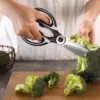 مقص طعام متعدد الأغراض للمطبخ المنزلي مقص دجاج مقص طعام متعدد الأغراض مقص عظام دجاج