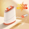 كابل شحن USB C Type C بقوة 100 وات، كابل بيانات ثابت وقابل للتوسيع لسطح المكتب، سلك شحن سريع لهاتف Iphone 15 وHuawei وXiaomi وشاحن الهاتف