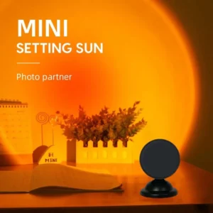 مصباح غروب الشمس الصغير USB، جهاز عرض LED، ضوء ليلي بـ 16 لونًا، مفتاح قوس قزح، ديكور حائط خلفية غرفة النوم المنزلية، هدية