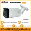 كاميرا Dahua IPC-HFW2449T-AS-IL 4MP IPC-HFW2549T-AS-IL 5MP IPC-HFW2849T-AS-IL 4K 8MP Smart Dual Light Bullet WizSense Network IP