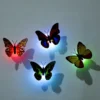 مصباح حائط LED ذاتي اللصق على شكل فراشة، إضاءة ليلية إبداعية لغرفة المنزل، إضاءة جو داخلي، ألوان عشوائية