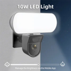 كاميرا خارجية مقاومة للماء 3 ميجابكسل واي فاي كشاف ضوء Tuya Smart Garden Wall Lamp Security Monitor Sensor Protection