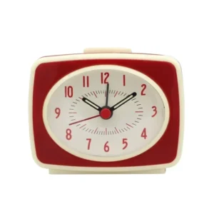 Vintage Alarm Clock with Fluorescent Hands Prop Battery-Powered Desktop Clock Home Gift Interior Decoration Gift