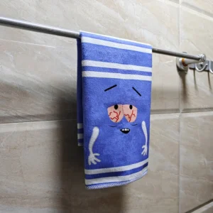Cute cartoonTowelie Hand Towel Quick-Dry Polyester Woven Dish Cloth Super Soft Fantasy Themed Oblong Towel for Kitchen Bathroom